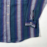 Vintage 90's Van Heusen Made in USA Striped Flannel Shirt
