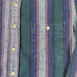 Vintage 90's Van Heusen Made in USA Striped Flannel Shirt