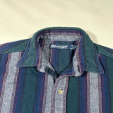 Vintage 90's Van Heusen Made in USA Striped Flannel Shirt
