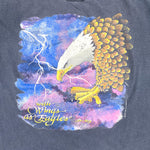 Vintage 1990 With Wings as Eagles Lightning T-Shirt