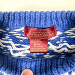 Vintage 80’s Arbor Way Blue & White Youth Knit Sweater