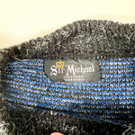 Vintage 80’s Sir Michael Knitwear Gray Youth Patterned Sweater