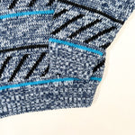 Vintage 80’s Dr. Denton Blue Pattern Youth Knit Sweater