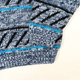 Vintage 80’s Dr. Denton Blue Pattern Youth Knit Sweater