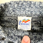 Vintage 80’s Dr. Denton Blue Pattern Youth Knit Sweater