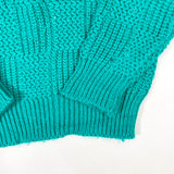 Vintage 80’s Credentials Teal Textured Youth Knit Sweater
