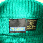 Vintage 80’s Credentials Teal Textured Youth Knit Sweater