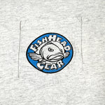 Vintage 90's Fish Head Gear Flat and the Furious Fishing Pocket T-Shirt