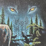 Vintage 1998 San Segal Arizona Wolves Moon Nature Graphic T-Shirt