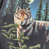 Vintage 1998 San Segal Arizona Wolves Moon Nature Graphic T-Shirt