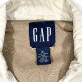 Modern Y2K GAP Two-Tone Beige & Cream Cotton Windbreaker Jacket