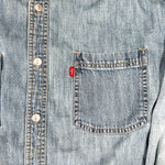 Modern Y2K Levi’s Jeans Light Wash Denim Button-Up Shirt