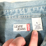 Modern Y2K Levi’s Jeans Light Wash Denim Button-Up Shirt
