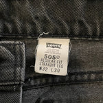 Vintage 1996 Levis 505 Orange Tab Black Jeans