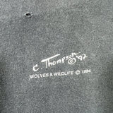Vintage 1994 Wolves & Wildlife Moon Wolf Graphic T-Shirt
