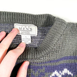 Vintage 80's Sears Patterned Crewneck Sweater