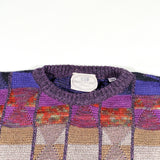 Vintage 80's Pronto-Uomo Firenze Geometric Crewneck Sweater