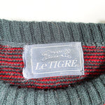 Vintage 80's Le Tigré Geometric Crewneck Sweater