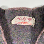 Vintage 60's McGeorge of Dumfries Scottish Wool Cardigan Sweater