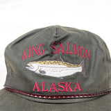 Vintage 90's King Salmon Alaska Waxed Canvas Hat