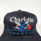 Vintage 90's Charlotte Hornets Plain Logo Hat