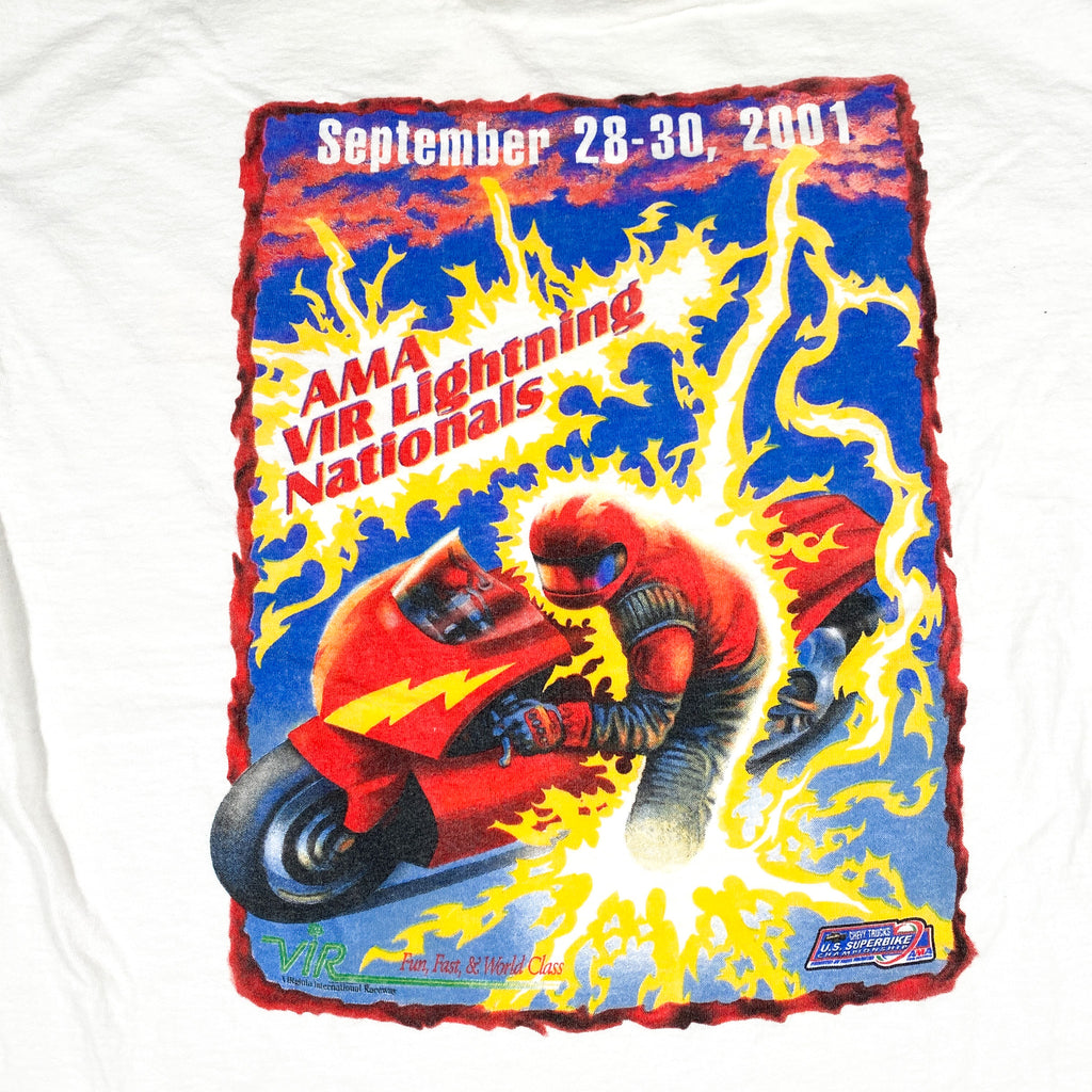 Vintage 2001 AMA VIR Lightning Nationals Motorcycle T-Shirt – CobbleStore  Vintage