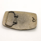 Vintage 90's Mack Trucks Brass Maple Leaf Belt Buckle