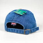 Vintage 90's London Souvenir Denim Suede Hat