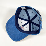 Vintage 90's London Souvenir Denim Suede Hat