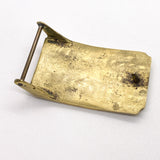 Vintage 70's Vietnam War–Era Dynalectron “Be a Tiger!” Brass Belt Buckle