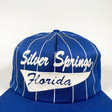 Vintage 80's Silver Springs Florida Pinstripe Hat