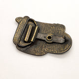 Vintage 80's Bluegrass Music Banjo & Fiddle Brass Tone Belt Buckle