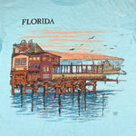 Vintage 90's Florida Dock Souvenir T-Shirt