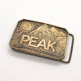 Vintage 80's PEAK Antifreeze & Coolant Brass Belt Buckle
