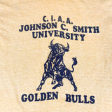 Vintage 70's Johnson C. Smith Golden Bulls HBCU T-Shirt