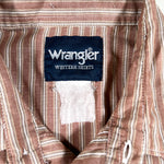 Vintage 80's Wrangler Pearl Snap Western Striped Shirt