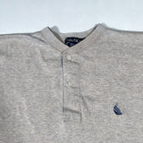 Vintage 90's Nautica Heather Oatmeal Henley T-Shirt