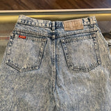 Vintage 80's Jordache Distressed Zipper-Ankle Acid Wash Jeans