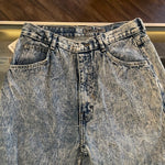Vintage 80's Jordache Distressed Zipper-Ankle Acid Wash Jeans