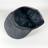 Vintage 80's Indian Hand Embroidered Mirrored Velvet Floral Hat
