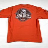 Modern 2011 Harley Davidson Long Sleeve New River NC T-Shirt