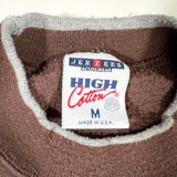 Vintage 90's Jerzees High Cotton Brown Crewneck Sweatshirt