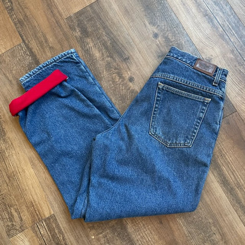Vintage 90's LL Bean Fleece-Lined Jeans