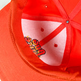 Vintage 90's Bug Juice Cartoon Logo Orange Snapback Hat