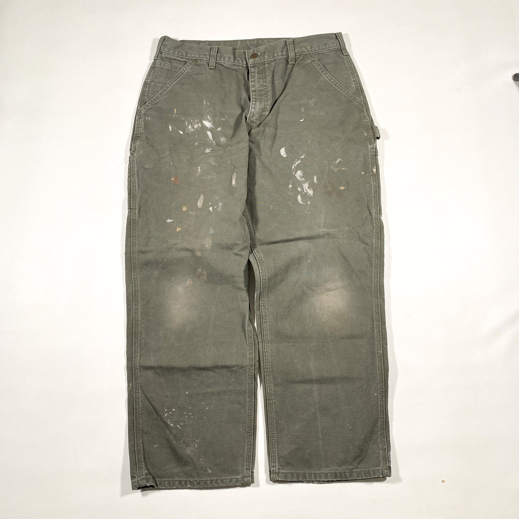 Vintage Y2K Carhartt B11 MOS Splatter Paint Dungaree Pants