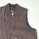 Modern 2021 Carhartt Brown Quilted Workwear Vest