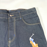 Vintage Y2K Big Horse #3 Bootleg Denim Shorts