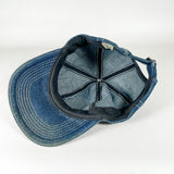 Vintage Y2K Kani Jeans Distressed Denim Leather Patch Strapback Hat