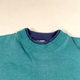 Vintage 90's Premium Heavyweight Teal Blank Crewneck Sweatshirt