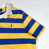 Vintage 90s Polo Ralph Lauren Class K1 Rugby Shirt Blue Yellow
